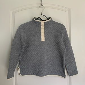 Grey/Cream Quilted Pullover